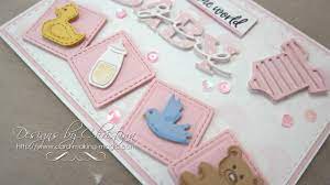 In today video i make a baby card from start to finish. Baby Occasions Baby Girl Card Youtube