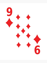 Nine Of Diamonds Poker Playing Card 9 Greeting Card By Holidayweek Redbubble