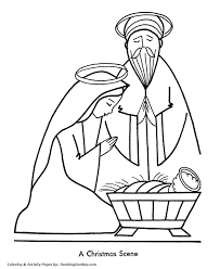 35+ simple nativity scene coloring pages for printing and coloring. Christmas Nativity Coloring Pages Coloring Home