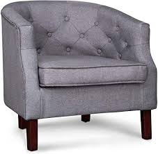New Wilcum Tufted Accent Chair Modern Upholstered Arm Chair Polyester Fabric Tu Club Chairs Living Room Accent Chairs For Living Room Contemporary Accent Chair