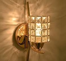 Sold and shipped by lamps plus. 5 Square Crystals Bath Wall Sconce Lighting Fixture Bedroom Bathroom Lamp Gold Rose Gold Buy Online In Aruba At Aruba Desertcart Com Productid 72250816