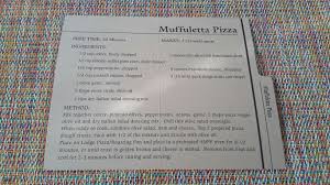 Muffuletta Pizza Came With Our Lodge Cast Iron Pizza Pan Pizza Ingredients Muffuletta Cast Iron Pizza Pan