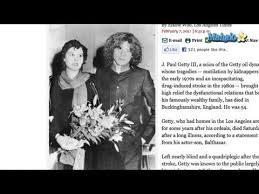 Born eugene paul getty ii; J Paul Getty Iii Dies Youtube