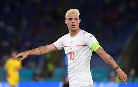 Granit xhaka could not contain his delight after switzerland dumped france out of euro 2020. Hkpnz2r Lm3vm