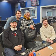 The $25k Art of Poker ended in a 4-way even chop between AJ, Kenny,  Dominic, and Paul. They would play it out for the trophy and the eventual  winner was Kenny Hernandez