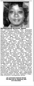 Obituary for WORKMAN Noel BYERS
