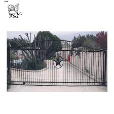These custom front doors speak for themselves with their large glass panels and iron details. China Factory Price Modern Sliding Iron Main Gate Design Simple Igz 007 China Gate Door Wrought Iron Door