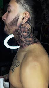 Chicano Neck Tattoo Designs and Ideas