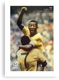New york cosmos* oct 23, 1940 in três corações, brazil. Pele Canvas Print By Redprime In 2021 World Football Good Soccer Players Pele