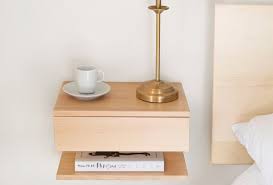 The shelf's compact design makes it your ideal bedroom nightstand or bedside shelf. From Urbansize In London The Floating Bedside Table In Beech Has A Single Drawer And Floating Bedside Table Floating Shelf With Drawer Floating Bedside Shelf