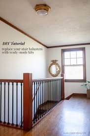 Install each baluster with two fasteners at each end. Tutorial Replacing Stair Balusters And Upstairs Hallway Reveal Create Enjoy