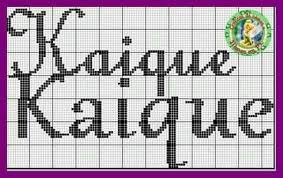 Vamos começar a semana bordando amigas? Alfabeto Em Ponto Cruz Masculino