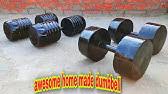Fill a clean, plastic gallon jug with water, sand, rocks, or concrete. How To Make Dumbbells Cement Gym At Home Try Your Own Youtube