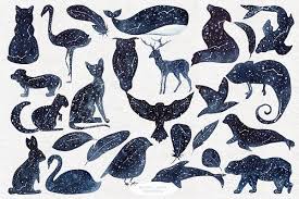 Star Animals Clipart Patterns Animal Clipart Pattern Animal Clipart Pattern Illustration