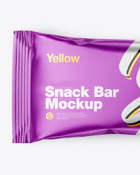 Download Metallic Snack Package Mockup In Flow Pack Mockups On Yellow Images Object Mockups