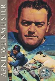 Autographed DOUG ATKINS Chicago Bears Ron Mix Hall of Fame Postcard with  COA