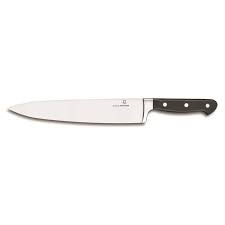 Couteau Professionnel De Cuisine Manche Pom Noir Avec 3 Rivets Inox Mitre Et Soie Inox Moulees L 250mm Achat Vente Couteau De Cuisine Couteau Professionnel De Cu Cdiscount