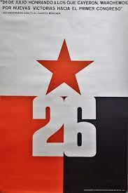 At the end of 1. 26 De Julio Jornada Xxii Aniversario Von Affiche Cuba 1975 Kunst Nbsp Nbsp Grafik Nbsp Nbsp Poster Librairie Seksik