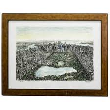 Darwin Rice New York W12 Signed Decoupage Plate
