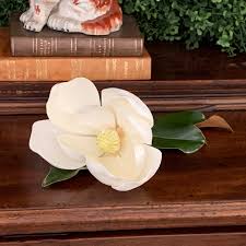 Find fake magnolias, like this exquisite white real touch magnolia flowers stem. Large Bloom Box Weston Farms