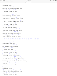Soldier Boy By The Shirrells Ukulele Songs Uke Songs Easy Ukulele Songs