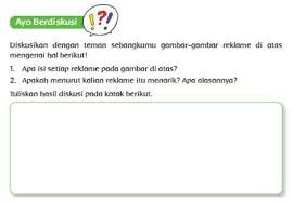 Kunci jawaban tema 5 pahlawanku kelas 4 halaman 101, 102, 104, 105, 106, 107, 108, 109 subtema 3 sikap kepahlawanan pembelajaran 2 buku siswa tematik kurikulum 2013 revisi yang kami sediakan ini, kami buat dengan sebaik mungkin, setelah kami kunci jawaban tema 5 kelas 4 halaman 109. Reklame Baliho Halaman 106 111 Tema 6 Kelas 6