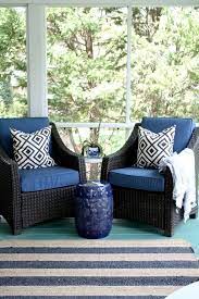our screened porch makeover reveal emily a clark blue patio furniture patio furnishings blue patio