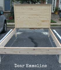 How to make a queen size bed frame. The Building Of A Bed Queen Bed Frame Plans