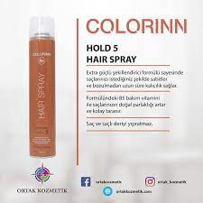 Colorinn Hold 5 Hair Spray Colorinn Professional Sac Spreyi Extra Guclu Sekillendirici Formulu Sayesinde Saclarinizi Istediginiz Sekil Sac Spreyi Dogal Deri