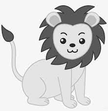 Baby Lion Animal Free Black White Clipart Images Clipartblack Clip Art Animals Png Image Transparent Png Free Download On Seekpng