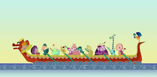 The dragon boat festival is a traditional holiday which occurs on the 5th day of the 5th month of the traditional chinese calendar. Entry 4 By Alalehniliany For Two Doodle Style 12 Animals On Dragon Boat Drawing Illustration Freelancer