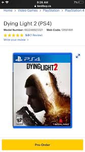 Experience the untold chapter of kyle crane's story set in a vast breathtaking region outside the city of harran. Dying Light 2 Currently For Pre Order At Best Buy Canada Could This Be A Mistake Dyinglight