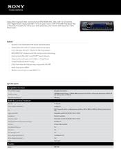 To cancel the demonstration (demo) display, see page 6. Sony Cdx Gt65uiw Manuals Manualslib