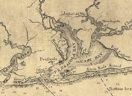 Pensacola Bay Along With Tidal Waterways Old Navigational