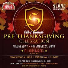 Five experiences, two campuses, one journey. Fresno Pre Thanksgiving Party The Standard Restaurant Lounge
