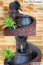 Diy Fountain Diy Cement Home Decor Diy Water Fountain Diy Fountain Diy Crafts Samta S Kitc Diy Water Fountain Diy Fountain Water Fountain