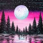 Vibrant Moon Forest