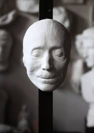 Death Mask of Carl Michael Bellman, Mortuary Mask Plaster Cast, Handmade  Funerary Wall Sculpture.