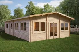Grosses Holzhaus Valencia Mit Zwei Schlafzimmern 60m2 11 X 6 M 70mm Holzhaus Haus Gartenhaus