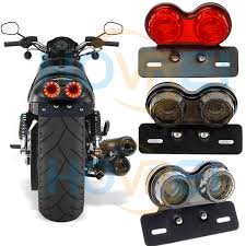 2020 12v Vintage Cafe Racer Flashers Universal Motorcycle Led Brake Light With License Plate Frame Tail Light For Harley Yamaha From Seasonyi1 19 9 Dhgate Com