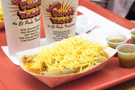 People talk about barbacoa, shrimp tacos and charro beans. On The Road Chico S Tacos In El Paso Tx