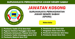 Semua permohonan jawatan hendaklah dibuat dengan menggunakan borang permohonan jawatan yang telah dikeluarkan oleh uitm iaitu borang perjawatan universiti teknologi mara yang kami telah sediakan pautannya dibawah. Jawatan Kosong 2019 Di Suruhanjaya Perkhidmatan Awam Negeri Sabah Spans Ejawatankini Com