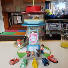I Made My Two Year Old A Paw Patrol Tower As She Loves The Show So Much Pawpatroltower Nickjr Paw Patrol Christmas Paw Patrol Lookout Paw Patrol