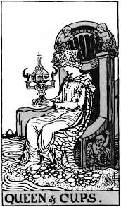 Black And White Tarot Deck Pdf Queen Of Cups Art And Meaning Queen Of Tarot Rider Waite Tarot Tarot Rider Waite