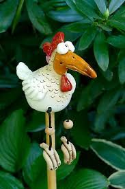 Bild 4 Von 7 Gartenstecker Pfirsichkopfchen Vogelschreck