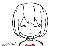 Anime kavaii drawing catgirl chibi, røde hovedtelefoner, anime, arm, kunst png. Undertale Frisk Drawing Drawing Tutorial Easy