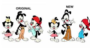 The bodice was subtly ruched and the low neckline showed off her creamy neck and shoulders.: How The Creators Of Hulu S Animaniacs Reboot Subtly Updated The Look Of The Series