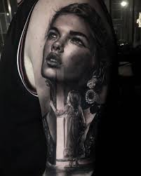 Amazing black & grey tattoos by @aukextattooer ! Location : Amsterdam,  Netherlands Booking : info@auketattooer.com @ Amsterdam