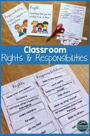 Use These Rights And Responsibilities Activities With Your Students At The Beginning Of The Year To Rights And Responsibilities Life Skills Classroom Classroom