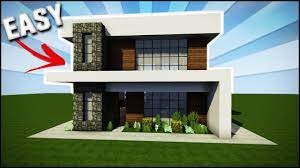 This starter house for beginner minecraft players is extremely simple. Minecraft House Tutorial Easy Simple Modern House Best House Tutorial Youtube